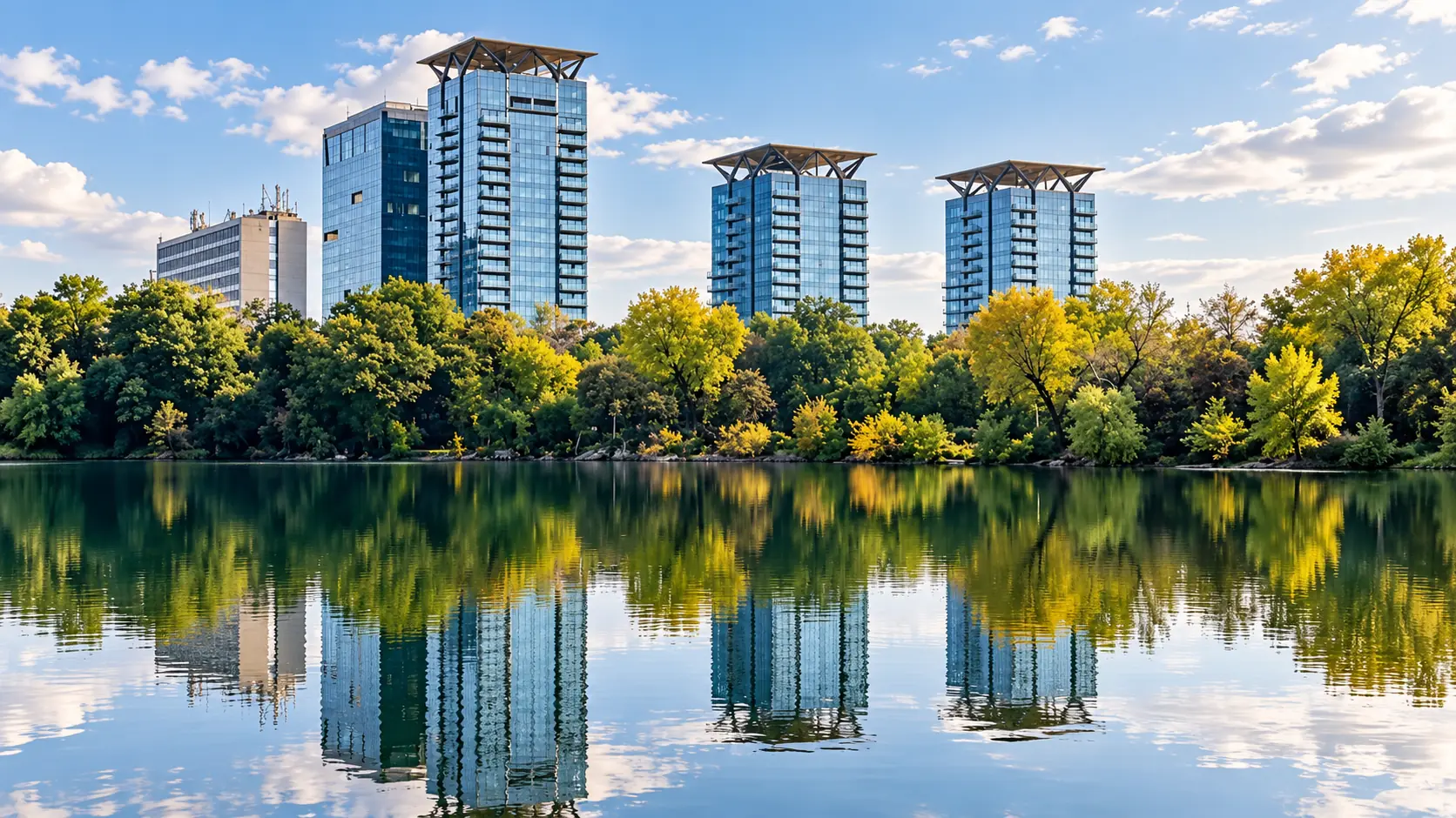 One Mircea Eliade exterior and lakeside view 3